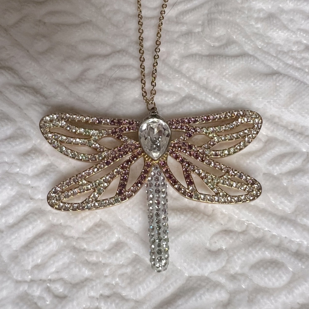 Swarovski dragonfly necklace